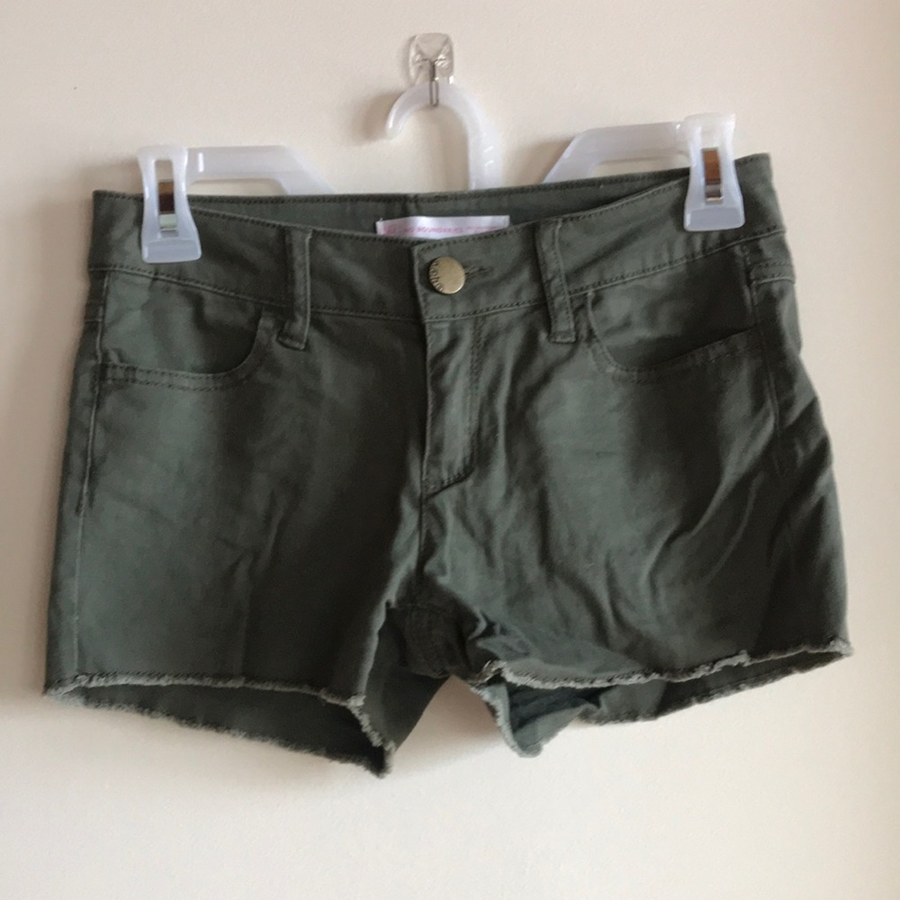 Olive green shorts